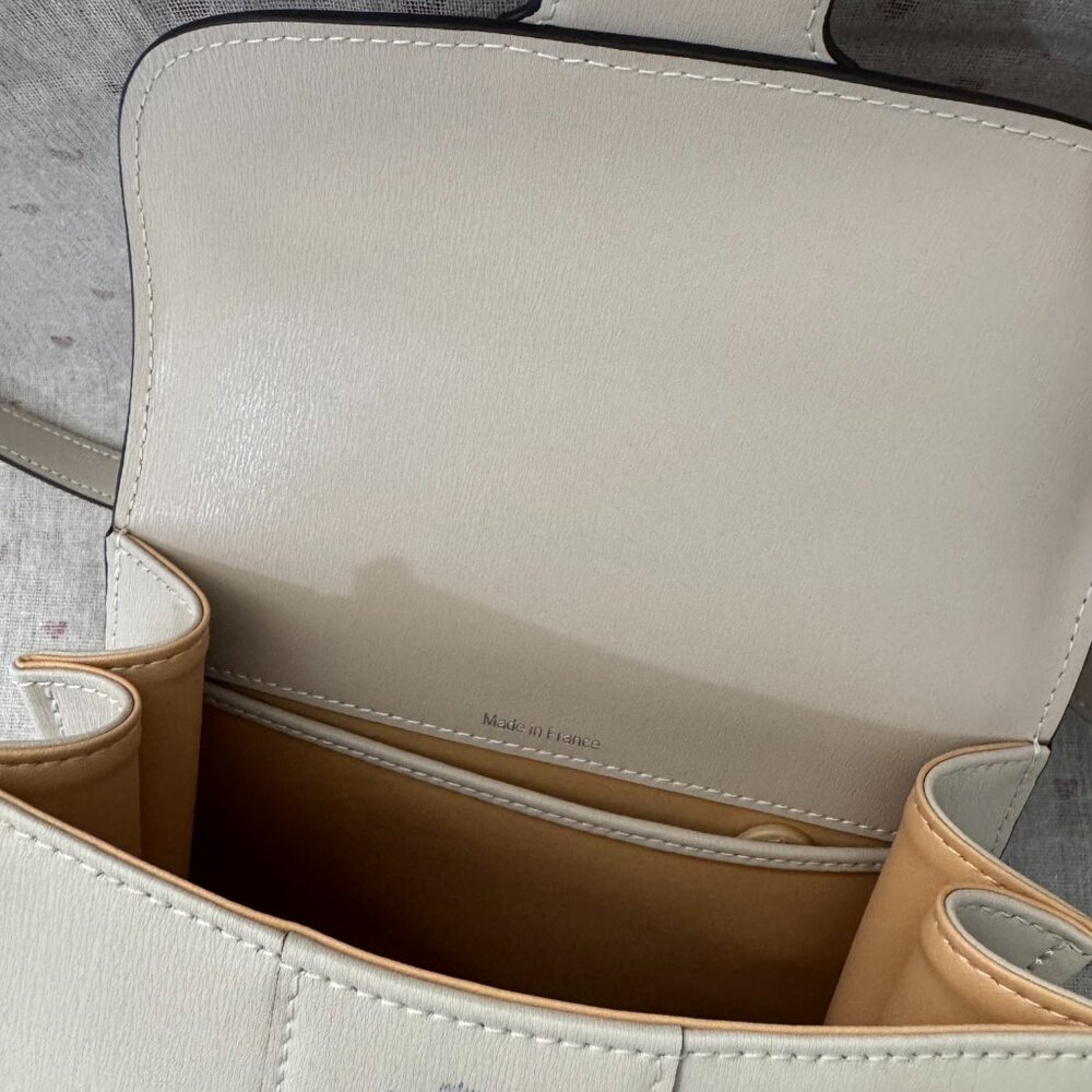 Delvaux Box Calfskin Mini Brillant Satchel Ivory - Picture 15 of 15